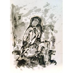 Wasi Haider, 12 x 18 inch, Oil On Paper, Figurative Painting, AC-WH-047